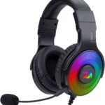 Redragon h350 rgb wired gaming headphones, dynamic rgb backlight ( New Open Box )