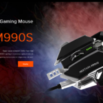 Meetion M990S - Mechanical Programmable Gaming Mouse (4000 DPI) – For PC & Laptop – Silver ( New )